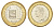 Венесуэла 1 боливар 2007 Симон Боливар Y 93 биметалл UNC 4666-1233