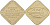 СССР жетон монетного двора ЛМД, в запайке, РОМБ UNC 4552-334