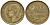 Франция 20 франков 1952 B, петух, 4 пера КМ 917.2 алюминиевая бронза    4603-234