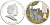 Острова Кука 2 доллара 2011 год Кролика, два серых кролика, цветная эмаль KM NEW серебро PROOF 1074-1-63