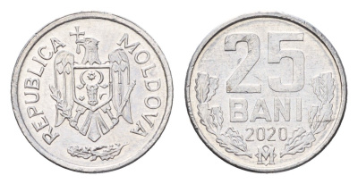 Молдавия (Молдова) 25 бань (бани) 2020 KM 3 алюминий UNC 4694-1112