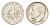 США 10 центов (дайм) 1957 D KM 195 серебро 4659-1146