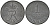 Дания 1 эре 1959 C.S, Фредерик IX (1947-1972) KM 839.2 цинк    4596-315