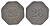 Херде (Пруссия) 20 пфеннигов ND лагерный жетон Men05 11722.5, Men18 14670.5 цинк 1518-124