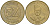 Заир 5 заиров 1987 KM 14 латунь 4591-1056