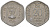 Индия 20 пайс 1982 мд ромб - Бомбей KM 44 алюминий 4536-212