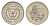Кипр 25 милей 1979 KM 40 медно-никель UNC 4649-1211