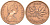 Канада 1 цент 1969 Елизавета II (1952-2022), кленовый лист KM 59.1 бронза 188-748