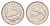 Мальта 10 центов 1986 год-тип, золотая макрель KM 76 медно-никель UNC 4686-1023