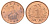 Зимбабве 1 цент 1980 птица-идол KM 1 бронза UNC 4697-1049