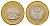 Таджикистан 5 сомони 2004 10 лет Конституции KM 11 биметалл UNC 4626-423