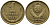 СССР 1 КОПЕЙКА 1991 ММД, БУКВА М KM 126а, Федорин 182 латунь 96-1051