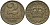 Югославия 2 динара 1938 Петар II, малая корона KM 21 алюминиевая бронза 85-147