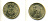 ЕГИПЕТ 50 ПИАСТРОВ 2007 КЛЕОПАТРА KM 942.2 сталь плакированная латунью UNC 83-1734