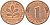 ФРГ 1 пфенниг 1982 J KM 105, J. 380 сталь плакированная медью 4585-766