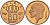 БЕЛЬГИЯ 50 САНТИМОВ 1993 BELGIE, БОДУЭН I (1951-1993) KM 149.1 бронза 214-655