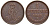 Ганновер 1 пфенниг 1858 B, Георг V KM 233, AKS 156, J. 90 медь 4594-213