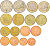 КИПР ЕВРОНАБОР ИЗ 8 МОНЕТ 2008 1, 2, 5, 10, 20, 50 ЕВРОЦЕНТОВ, 1 И 2 ЕВРО UNC 183-711