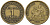 Франция 1 франк 1921 KM 876 алюминиевая бронза 4143-527