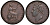 Великобритания 1 фартинг 1830 Георг IV (1820-1830) KM 697, Spink 3825 медь 603-343