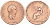 Великобритания 1/2 пенни 1806 Георг III (1760-1820) KM 662, Spink 3781 медь 4403-714