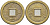 КИТАЙ 1 КЭШ ND СОВРЕМЕННАЯ КОПИЯ латунь 4539-1033