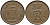 ДАНИЯ 5 ЭРЕ 1970 C; S, ФРЕДЕРИК IX (1947-1972) KM 848.1 бронза 175-714