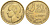 ФРАНЦИЯ 20 ФРАНКОВ 1950 ПЕТУХ, ПОЛНАЯ ПОДПИСЬ, ТРИ ПЕРА KM 916.1, LE FRANC 401.1 алюминиевая бронза 217-313