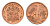 ЮАР 1 цент 1995 KM 132 сталь плакированная медью UNC 4643-323