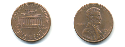 США 1 ЦЕНТ 1994 D, ЛИНКОЛЬН KM 201b цинк плакированный медью 179-454