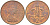 Великобритания 2 пенса 1980 Елизавета II (1952-2022) KM 916, Spink 4235 (C1) бронза UNC 77-146