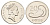 Фиджи 20 центов 1990 KM 53a сталь плакированная никелем UNC 4671-425