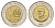 Доминикана (Доминиканская Республика) 10 песо 2005 KM 106 биметалл 4695-1233