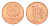Беларусь 1 копейка 2009 год-тип KM 561 сталь плакированная медью UNC 112-532