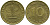 ФРГ 10 ПФЕННИГОВ 1970 D KM 108, J.383 сталь плакированная латунью 98-434