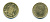 Испания 1 песета 1975 (79) Хуан Карлос I (1975-2014) KM 806 алюминиевая бронза UNC 176-327