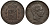 Испания 10 сентимо 1879 OM, Альфонсо XII (1874-1885) KM 675 бронза 1528-731