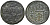 Швеция 1/4 эре 1644 Кристина (1632-1654) KM 188 медь 4171-1214