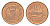 Исландия 10 эйре 1981 кальмар KM 25 бронза UNC 4632-942