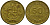 Перу 50 солей 1981 LIMA KM 273, Schon 83 латунь 4565-521