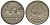 Гватемала 1/4 реала 1895 5 звезд, Испанское правление KM 162 серебро 4549-829