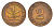 ФРГ 2 пфеннига 1950 F KM 106, J. 381 бронза 4594-148