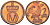 Норвегия 2 эре 1960  КМ 410 бронза    4177-336