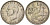 Греция 20 драхм 1960 Павел I (1954-1965), Селена, богиня Луны KM 85 серебро 4390-1016