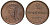 Ганновер 2 пфеннига 1847 B, Эрнст Август (1837-1851) KM 202.1, AKS 124, J. 75 медь 75-1844