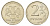 Россия 2 рубля 1997 ММД Y 605 медно-никель UNC 3459-514