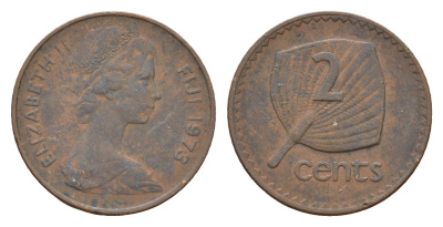 Фиджи 2 цента 1973 KM 28 бронза 4697-664