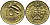 ПЕРУ 10 СЕНТАВО 1967 ЦВЕТОК KM 245.2 латунь 105-955