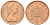 Великобритания 1 пенни 1977 Елизавета II (1952-2022) KM 915, Spink 4237 (B1) бронза 4588-542