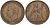 Великобритания 1 пенни 1945 Георг VI (1936-1952) KM 845, Spink 4114 бронза 4117-1232